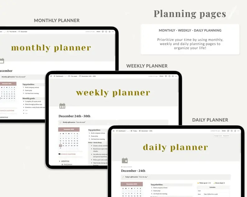 All-in-One Digital Life Planner for Notion